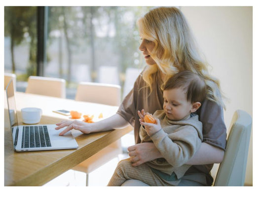 Taking your baby to work with you seems crazy! Right? Six tips to normalise it……..